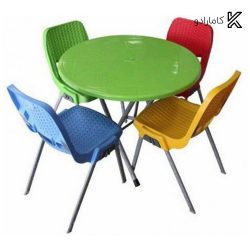 ست میز و صندلی 4 نفره ناصر پلاستیک کد 722-881