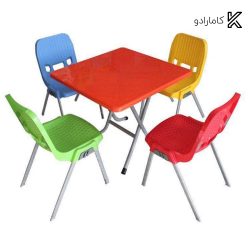 ست میز و صندلی 4 نفره ناصر پلاستیک کد 723-881