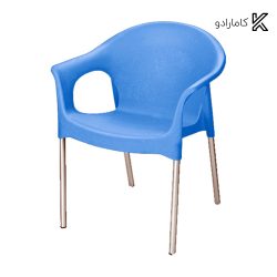 صندلی پایه فلزی دسته دار ناصر پلاستیک کد 990