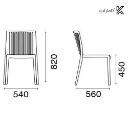 صندلی بدون دسته کول نظری