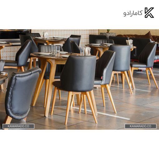 صندلی رستورانی / ناهارخوری جهانتاب مدل ورونا چوبی