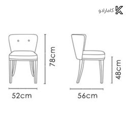 صندلی بدون دسته گیزا