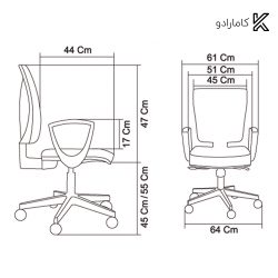 صندلی اداری مدل M960 ونیزیا نظری