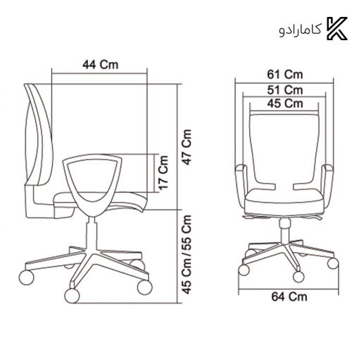 صندلی اداری مدل M960 ونیزیا نظری